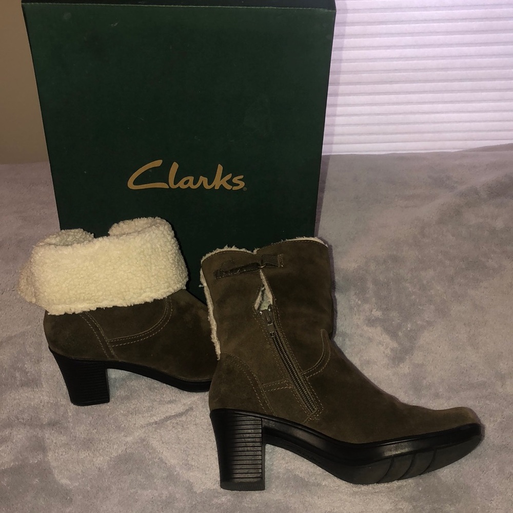 Olive Suede boots